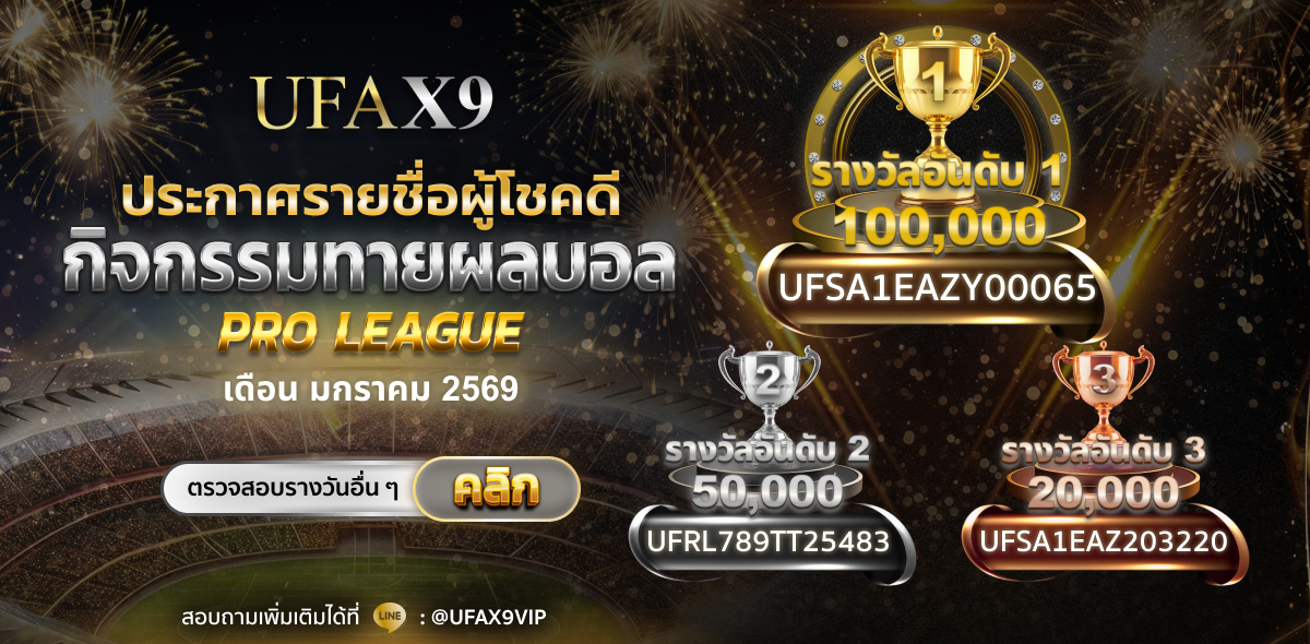 ประกาศผู้โชคดี Pro League